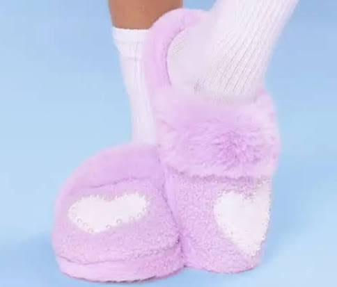 Heart slippers