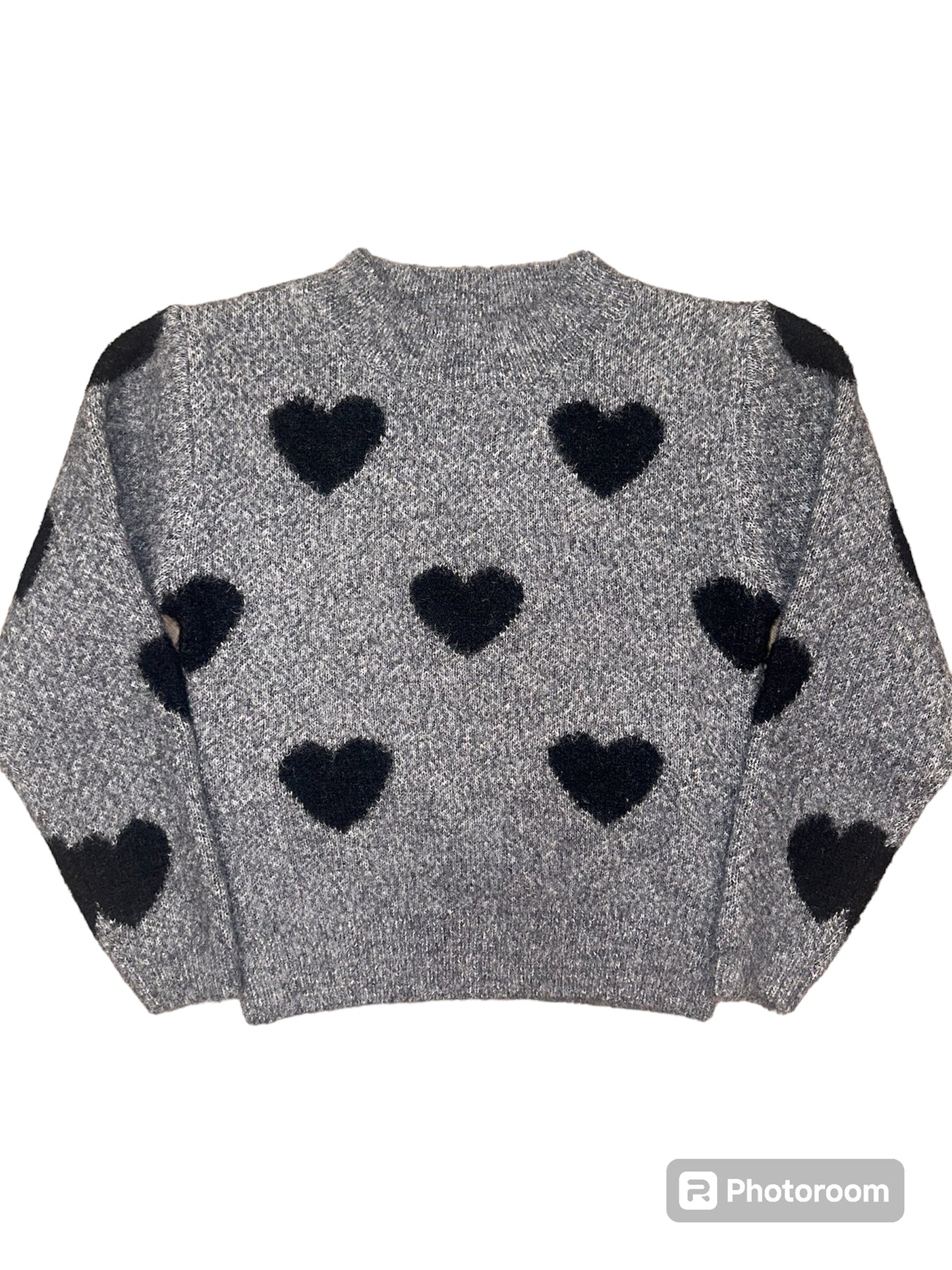 Molly Bracken Grey Heart Sweater