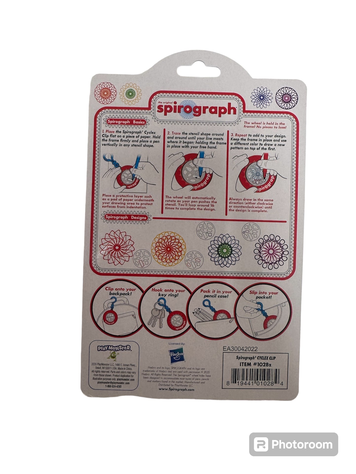 Play Monster Spirograph Keychain