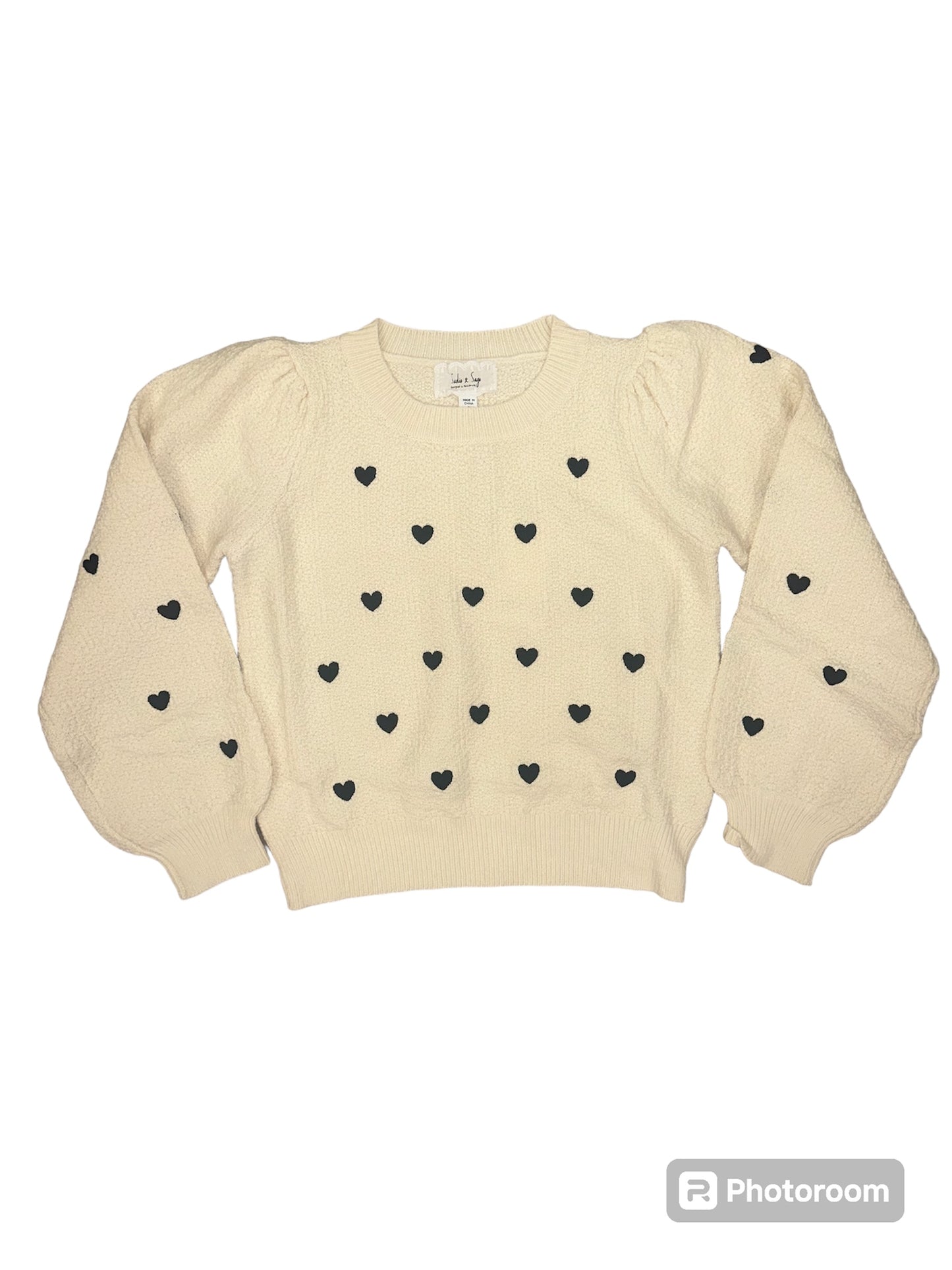 Sadie & Sage Heart Sweater