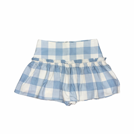 Plaid Skort Blue