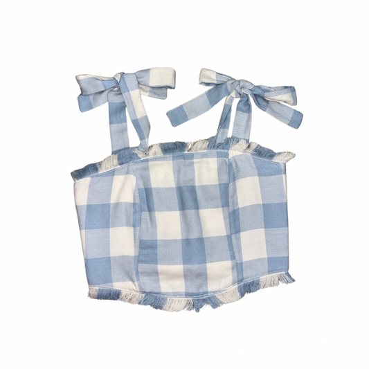 Plaid Top Blue