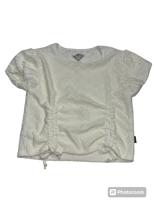 T2Love Short Sleeve Double Rouched Top