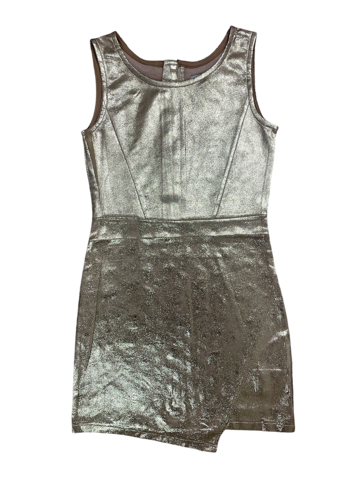 MIA GOLD ASYMMETRICAL DRESS