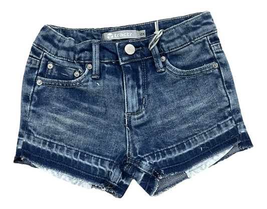 Tractr Dark Wash Denim Shorts (4-6x)