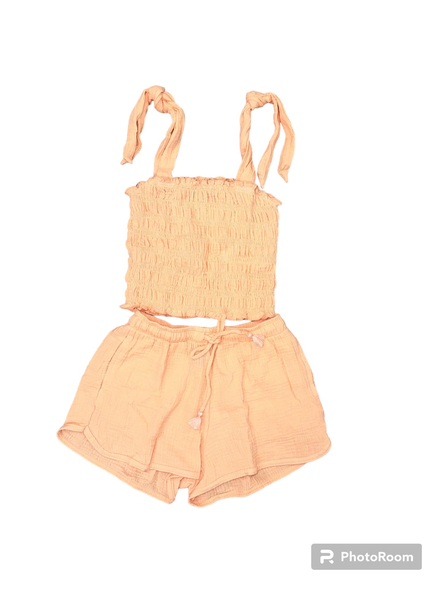 FBZ Peach Gauze Top