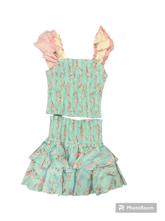 FBZ flower Eyelet Skirt