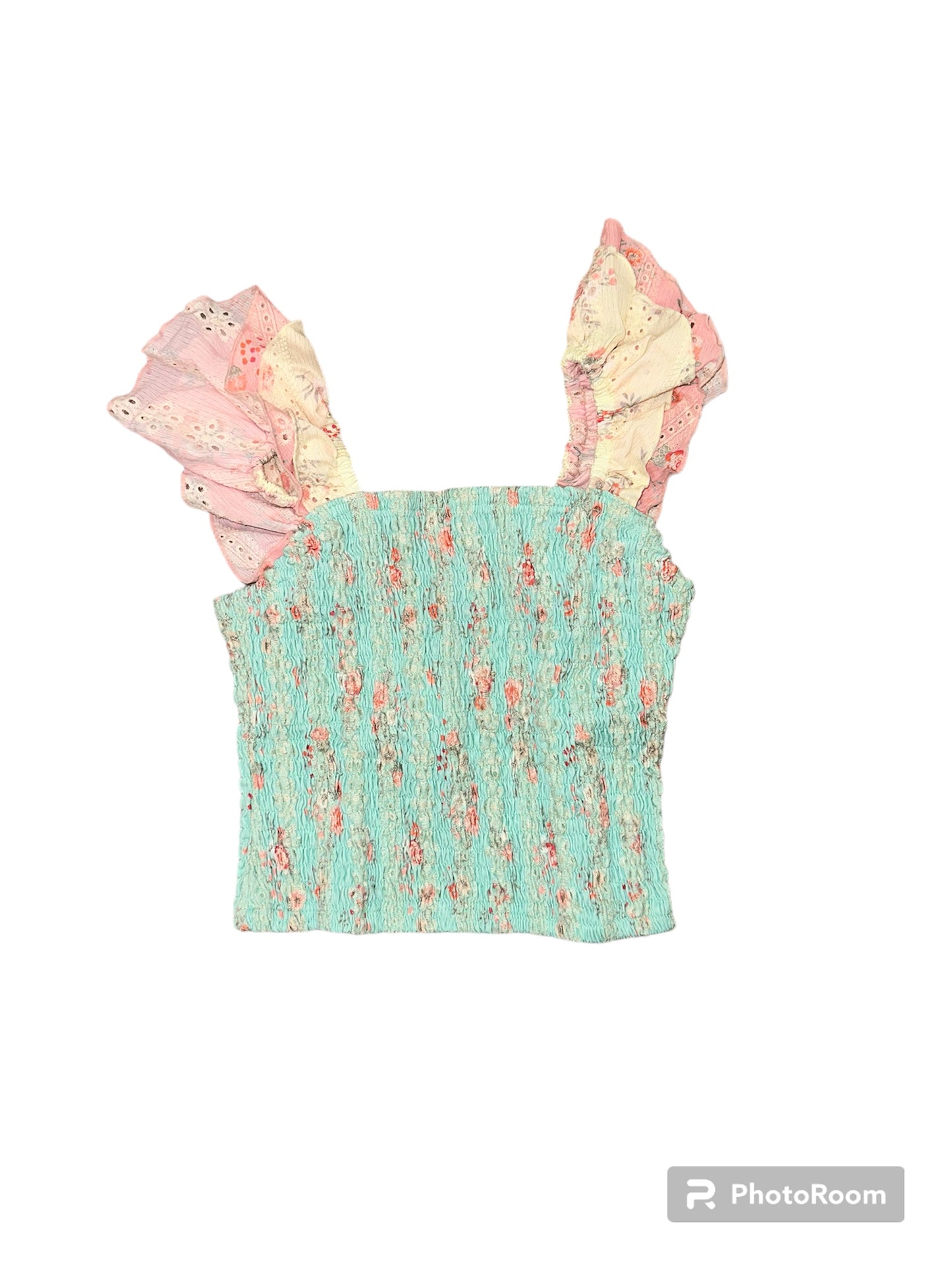 FBZ Flower Eyelet Top