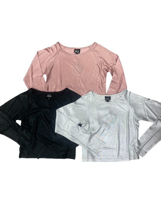 Little Olin Metallic Cropped Top