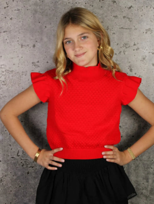 If So Knit Ruffle Top