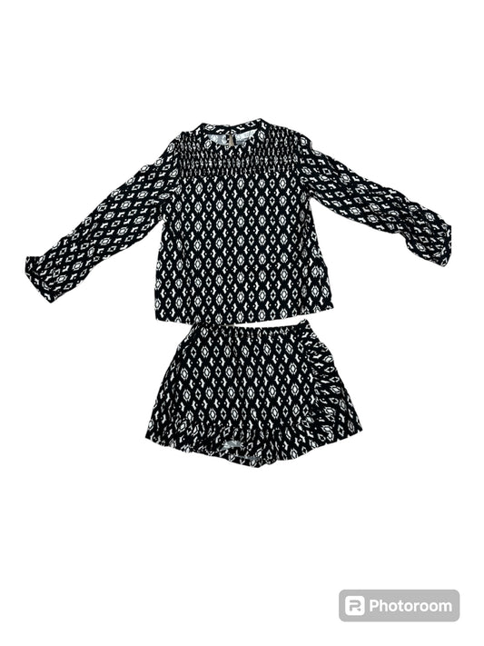Molly Bracken Black Pivone Woven Top