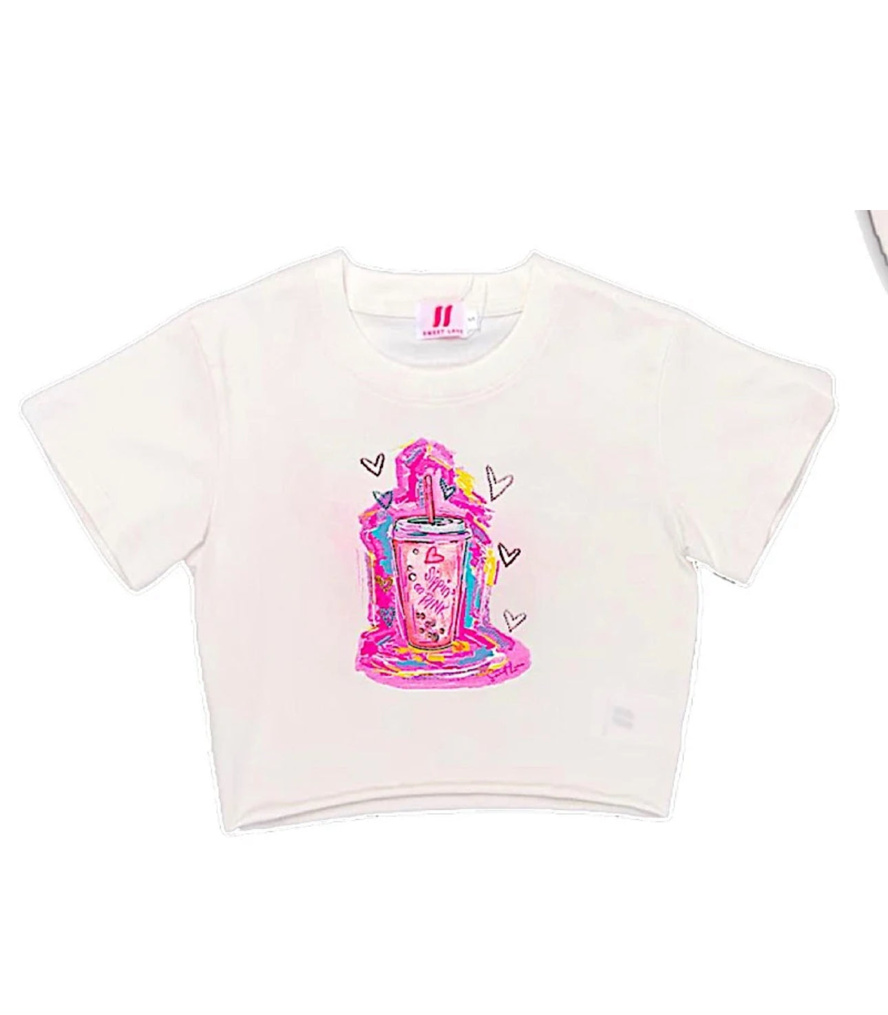 Sippin on Pink Tee