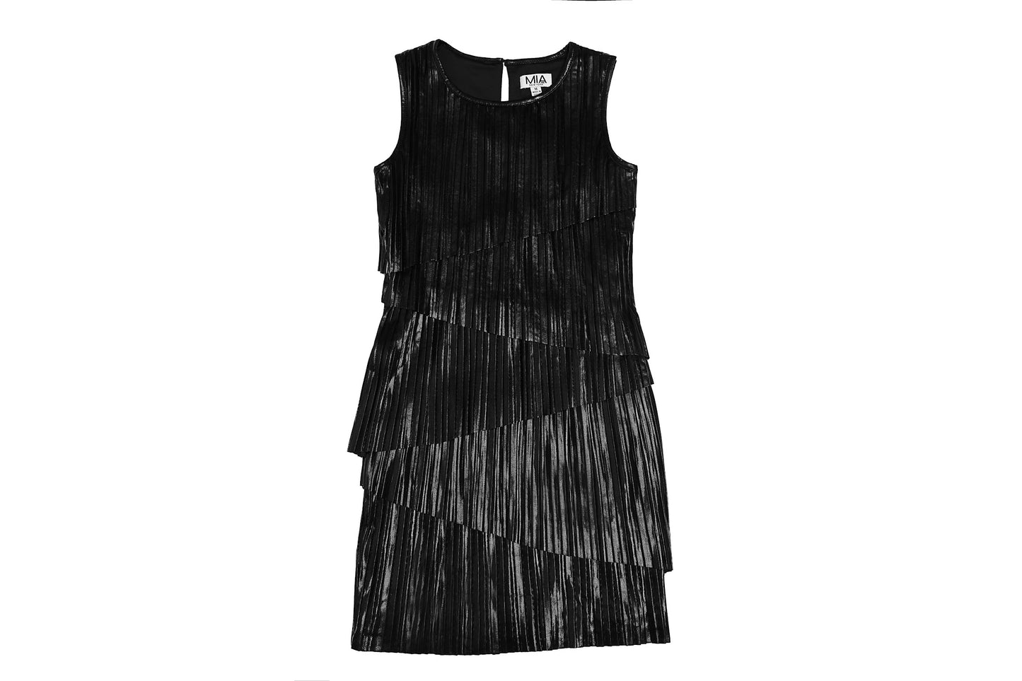 Pleated Black Dress
