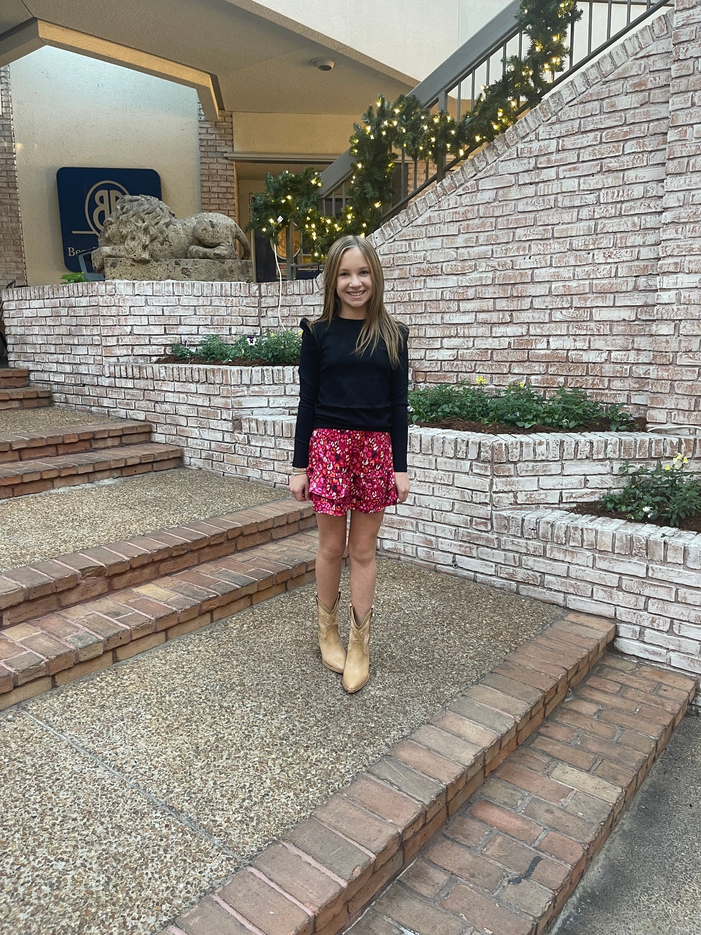 Floral Pink Skort