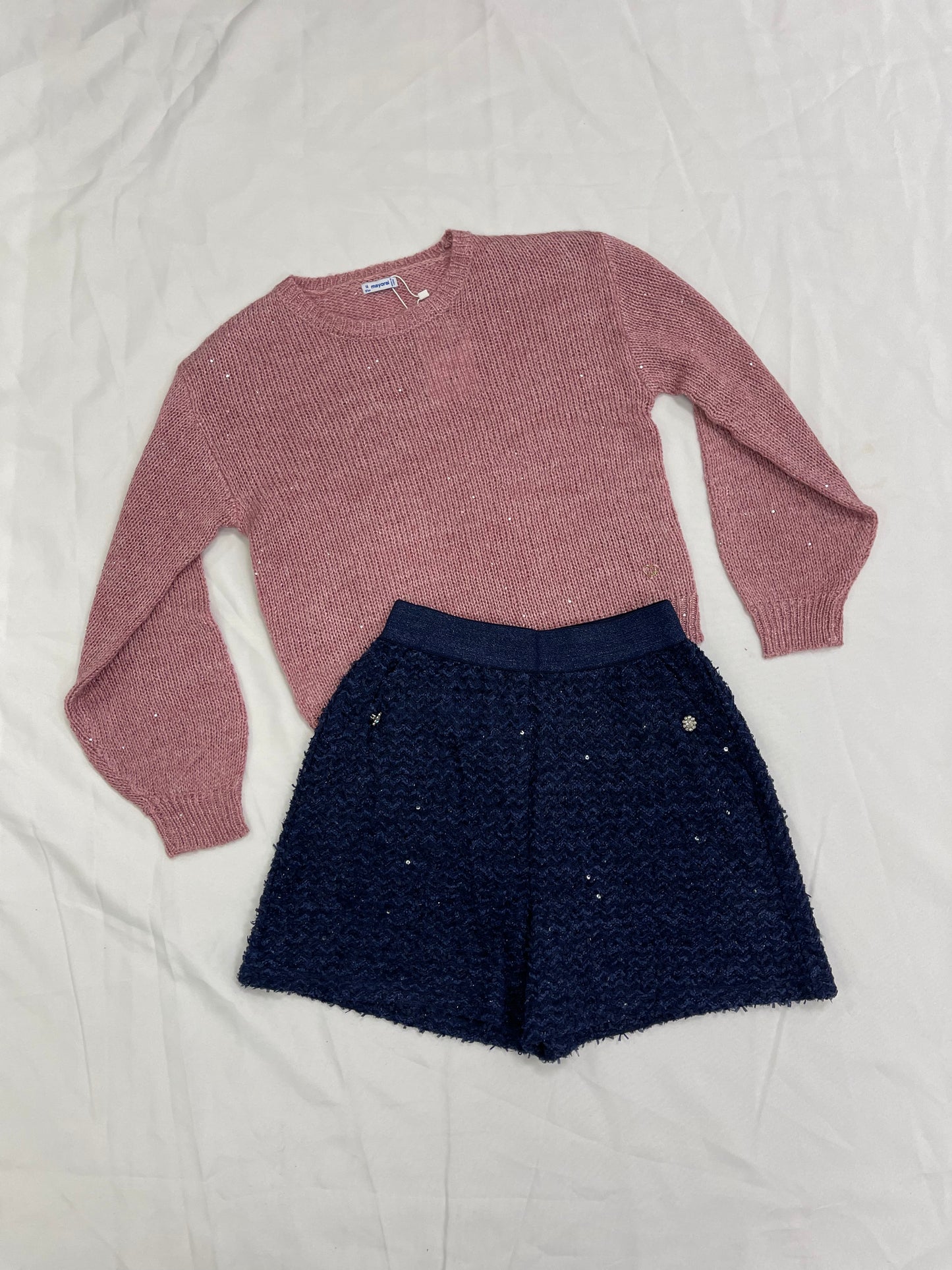 Mayoral pink sparkles sweater