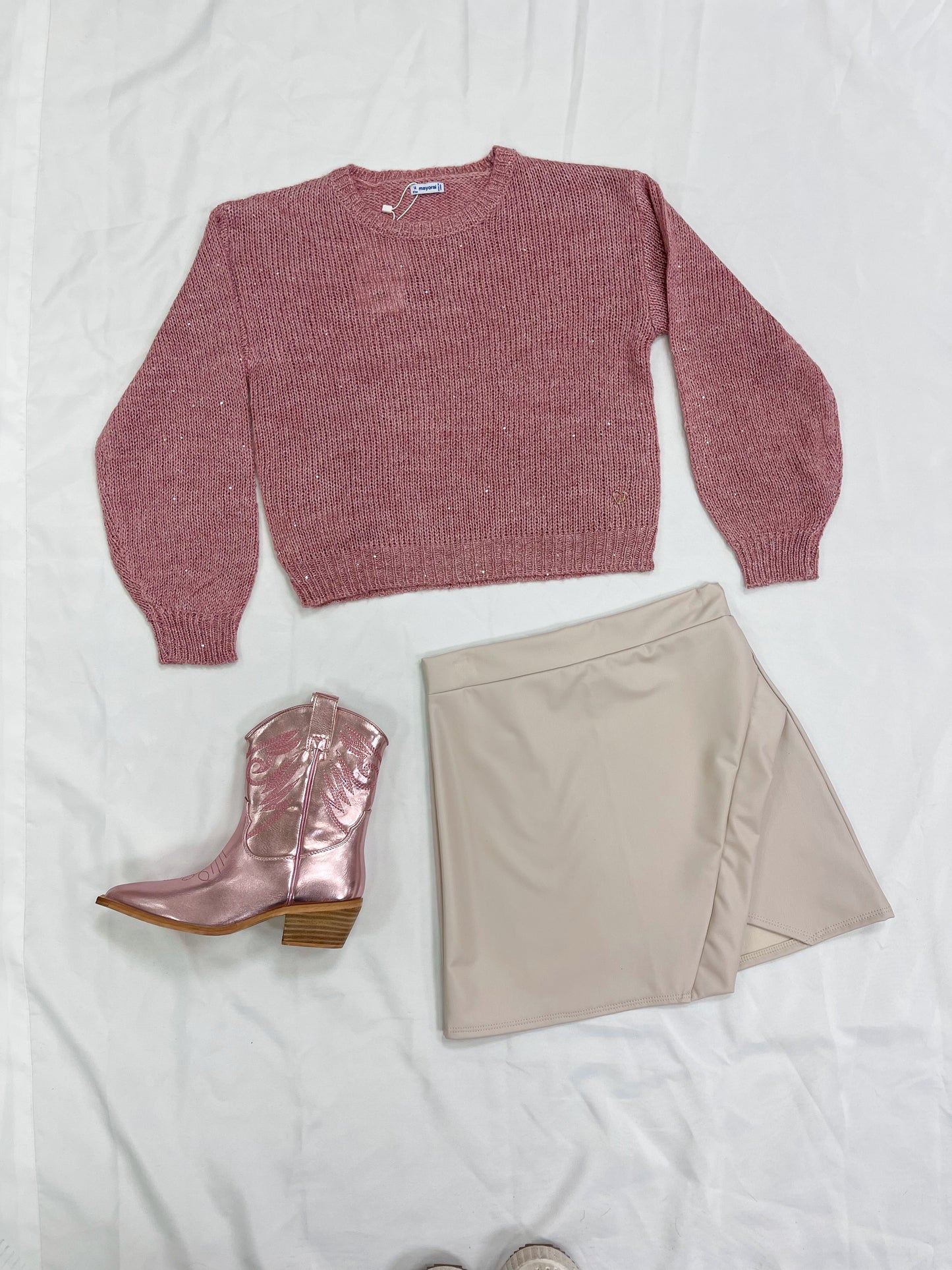 Mayoral pink sparkles sweater